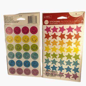 Star Smiley Face Stickers Teacher Reward American Greetings 320 Colorful